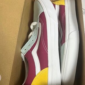 Vans Kids' Sneakers - Red, Yellow, and Light Blue